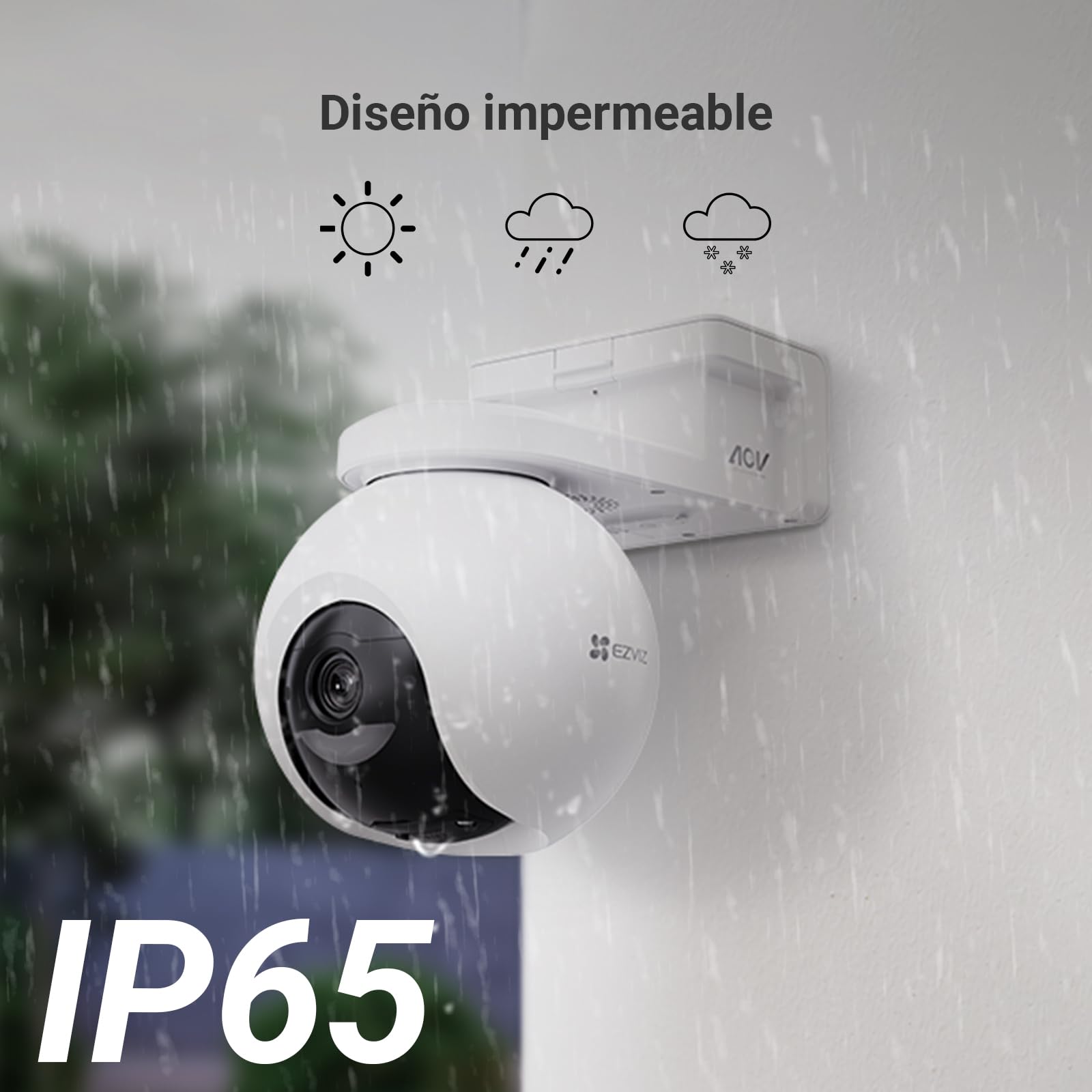 EZVIZ 4K Cámara Vigilancia WiFi Exterior Bateria con Solar,AOV 2.0 360° Cámara Inalámbrica 10400mAh,Audio Bidireccional,Detección de Personas/Vehículos,Visión Nocturna a Color,CB8 Pro Kit