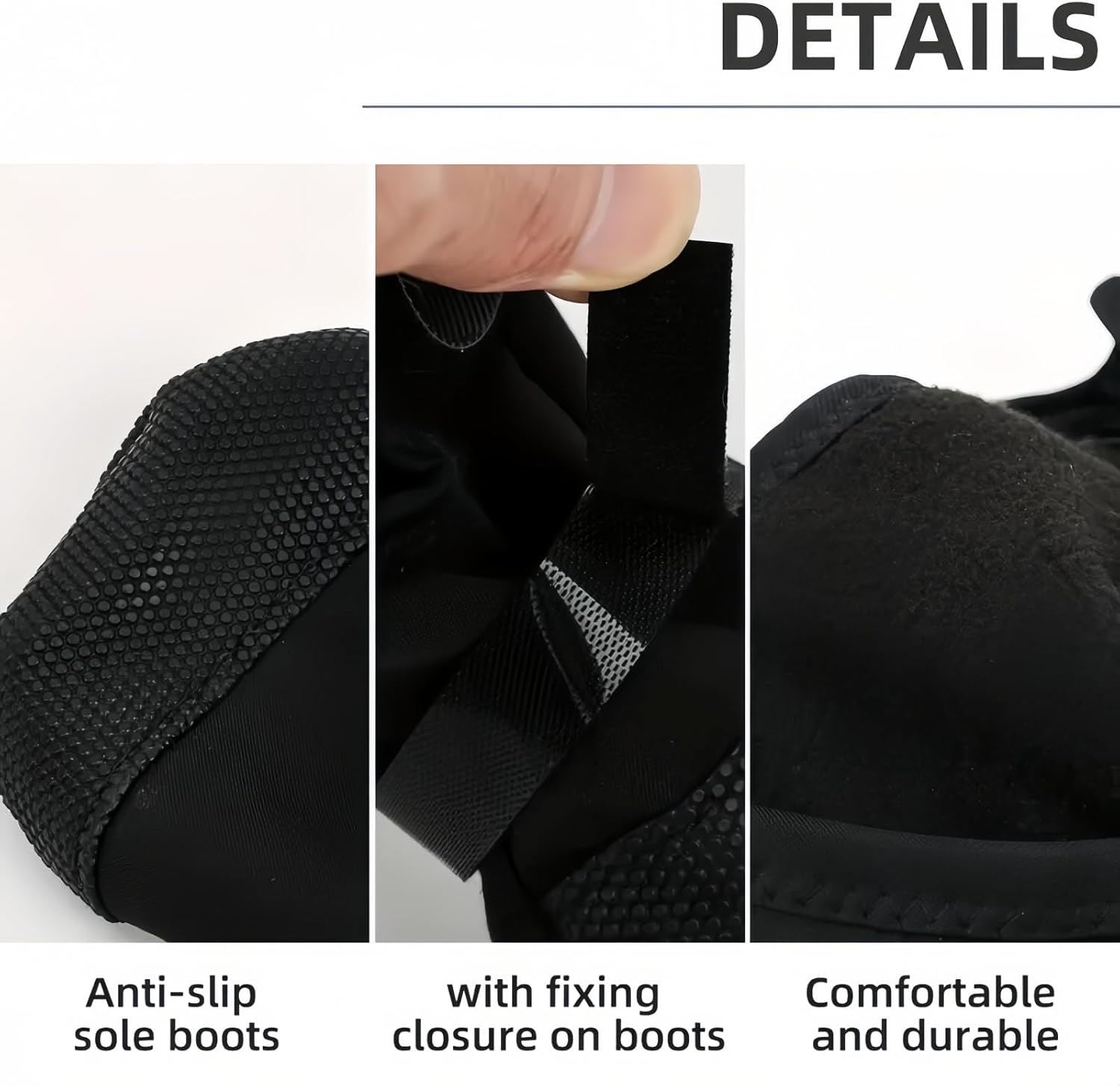 S-Size Dog Boots Paw Protector,Anti Slip Dog Socks Paws Stop Licking,D-og Leg Wound Cover,Waterproof Adjustable Do-g Leg Wound Protector,P-aw Protection,Do-g Sock for Injured P-aw,Small D-og Shoes 5 61eVe73QWdL. AC SL1500