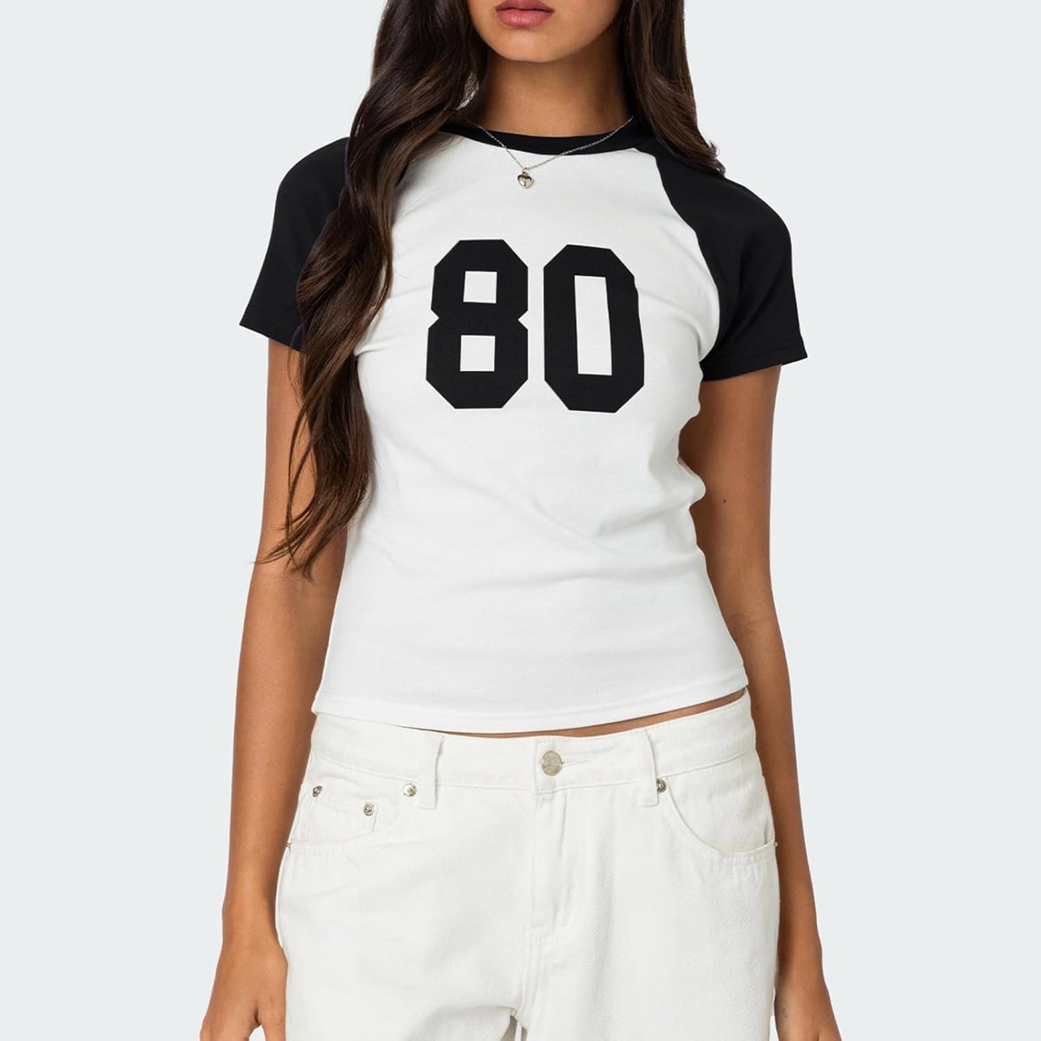 Y2k Graphic Baby Tees Women Teen Girl Fruit Print Crop Top Short Sleeve Slim Fit Vintage Aesthetic T Shirt Clothes - Image 2