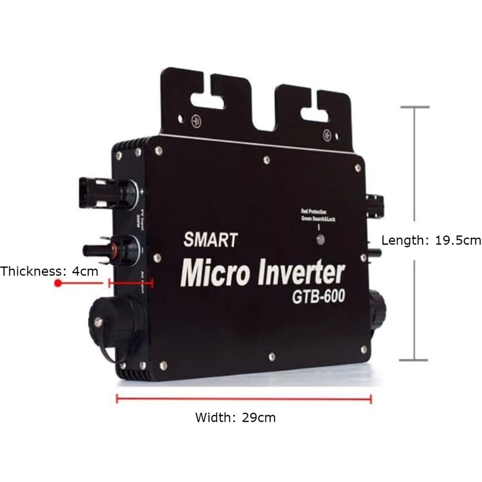 Micro onduleur Solaire connecté au réseau, WVC-400W, 600W, 700W, 800W MPPT Onduleur Solaire étanche, contrôle WiFi 120V 230V Micro-onduleur de Puissance d'identification Automatique,600W