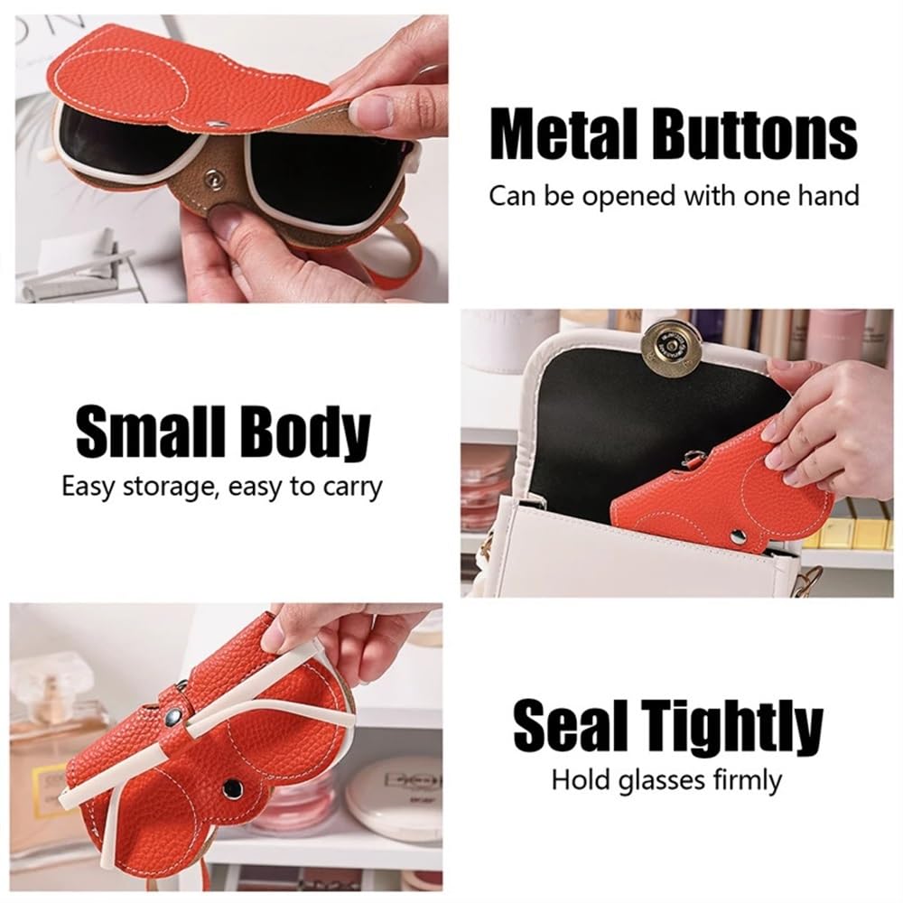 2/3/5/8 PZ Custodia per Occhiali Anti Pressione Pelle PU Custodia Occhiali Custodia Protettiva per Occhiali da Sole Custodia (Cachi, 8 PZ), Cachi, Taglia Unica, Kaki, taglia unica