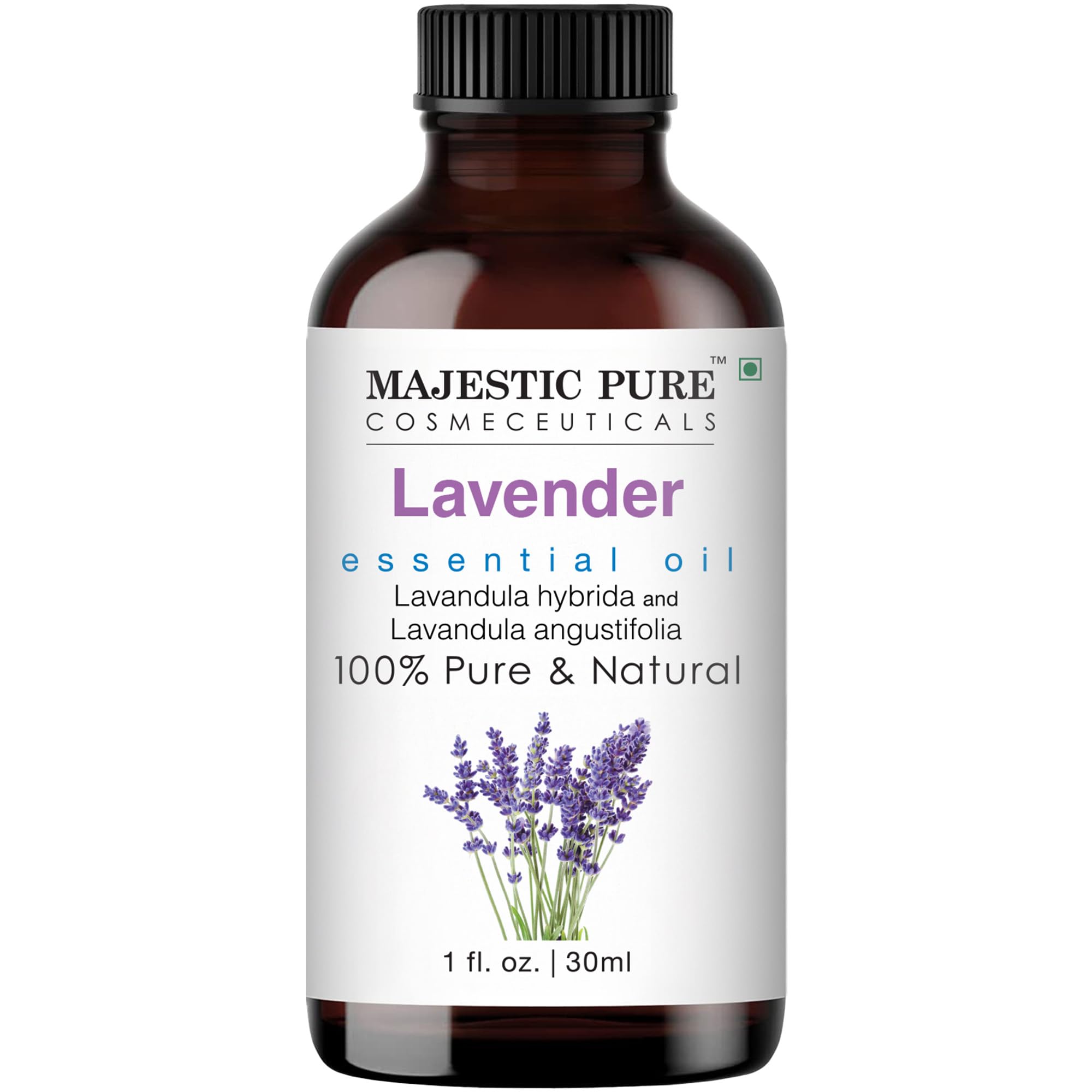 Majestic Pure Organic Lavender Essential Oil - 100% Pure Lavender Oil for Aromatherapy, Massage & Topical Uses, Perfect for Diffuser & Essential Oil Diffuser - 1 fl. oz