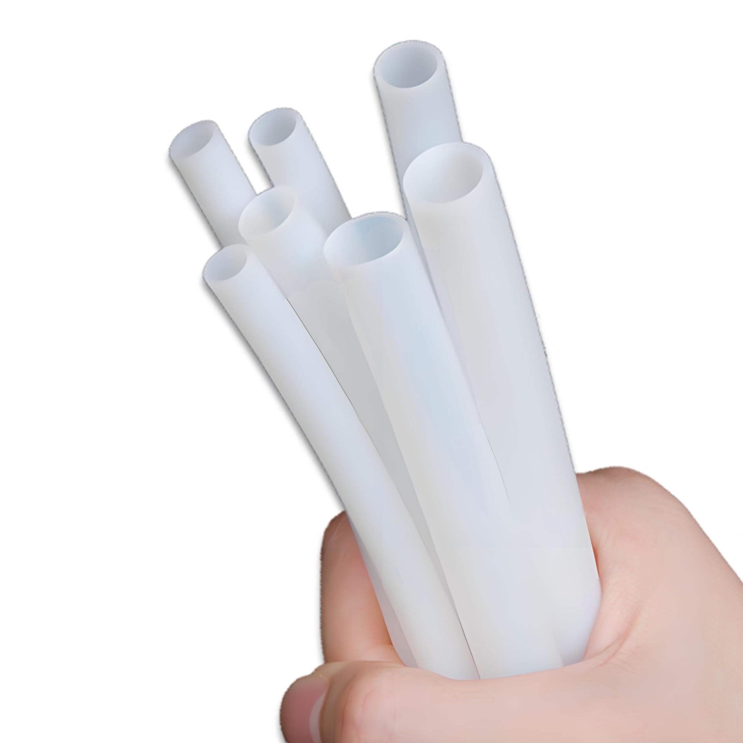 TEN-HIGH 5m PTFE-Schlauch,Transparenter Teflonschlauch（4mm Innendurchmesse x 6mm OD）Hitzebeständig Luftschlauch Teflon Tube Weit Verbreitet in Chemikalien, Ventilen Und 3D-Drucker