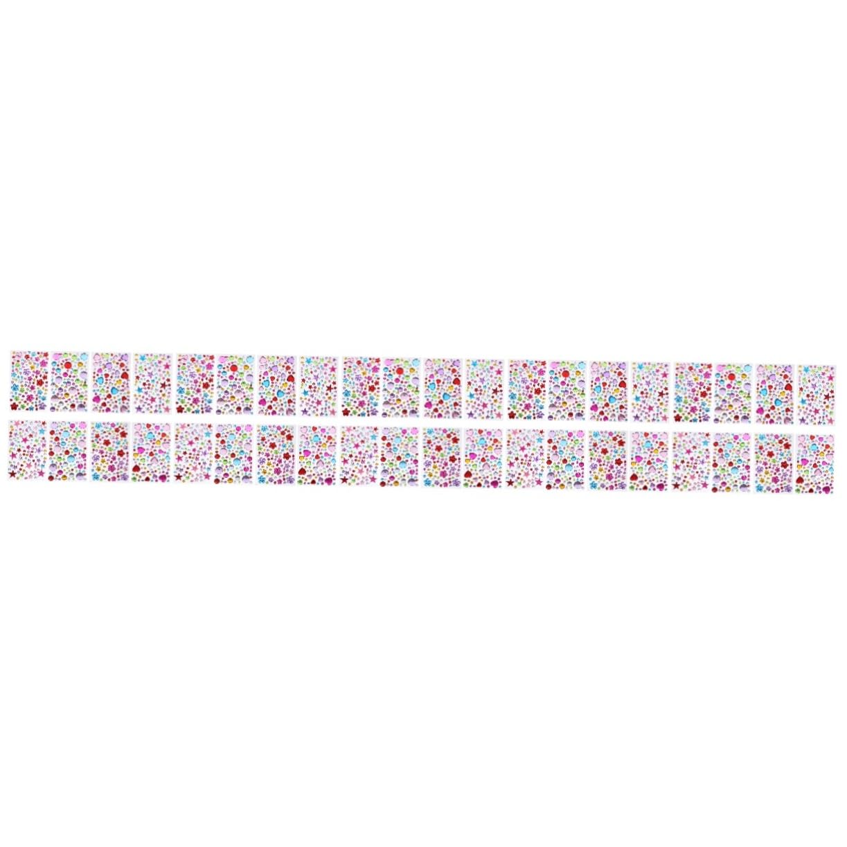 Angoily 5 Series Pegatinas De Rhinestones Autoadhesivas Maquillaje Gemas Faciales Decoración De Manicura Usar Mujeres Y Niñas 8 Hojas*5