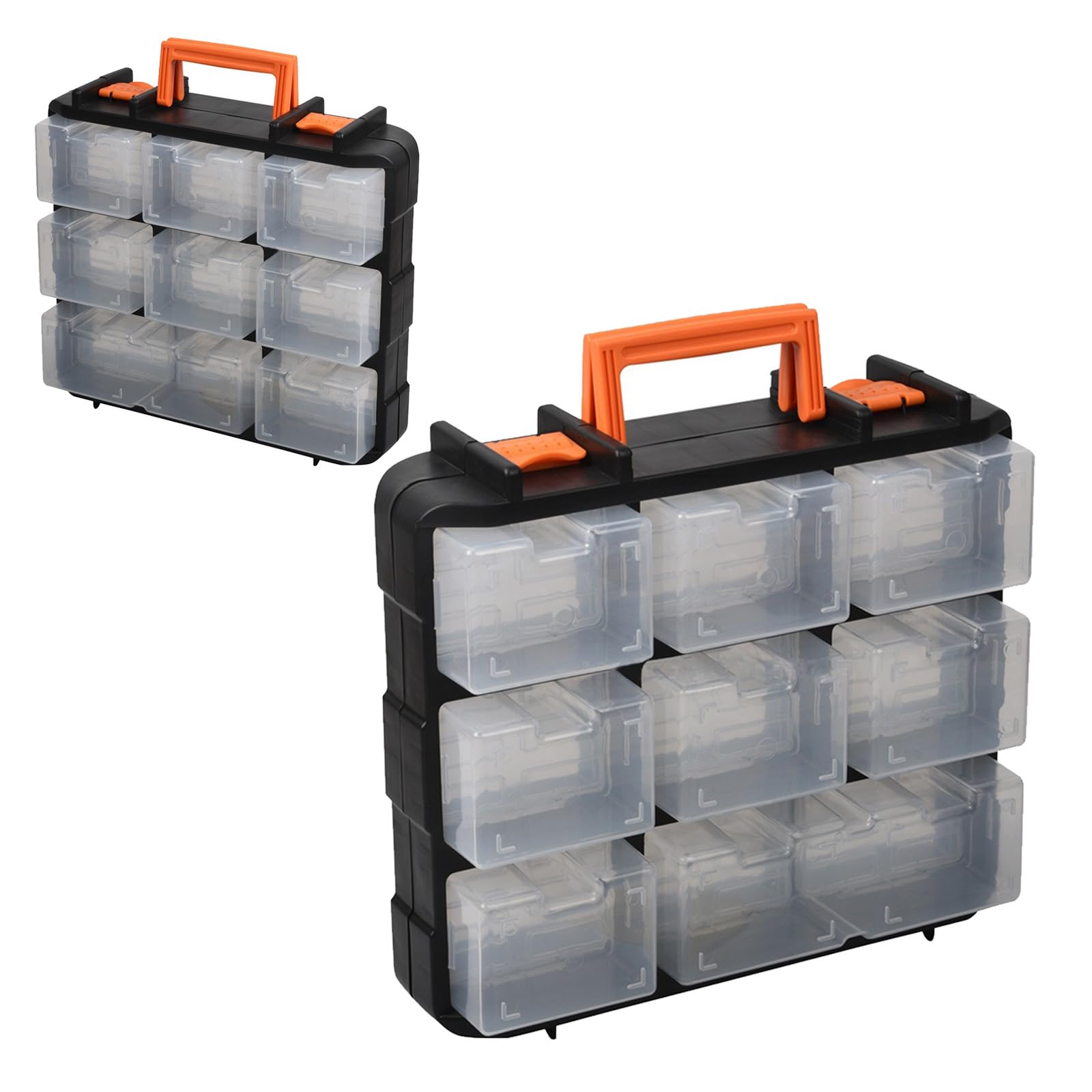Multifunktionale Werkzeug Organizer Aufbewahrungsbox Mit Verstellbaren Abschnitten Ideal Für Die Aufbewahrung Von Befestigungselementen Und Kleinem Zubehör. Angelgerät Box