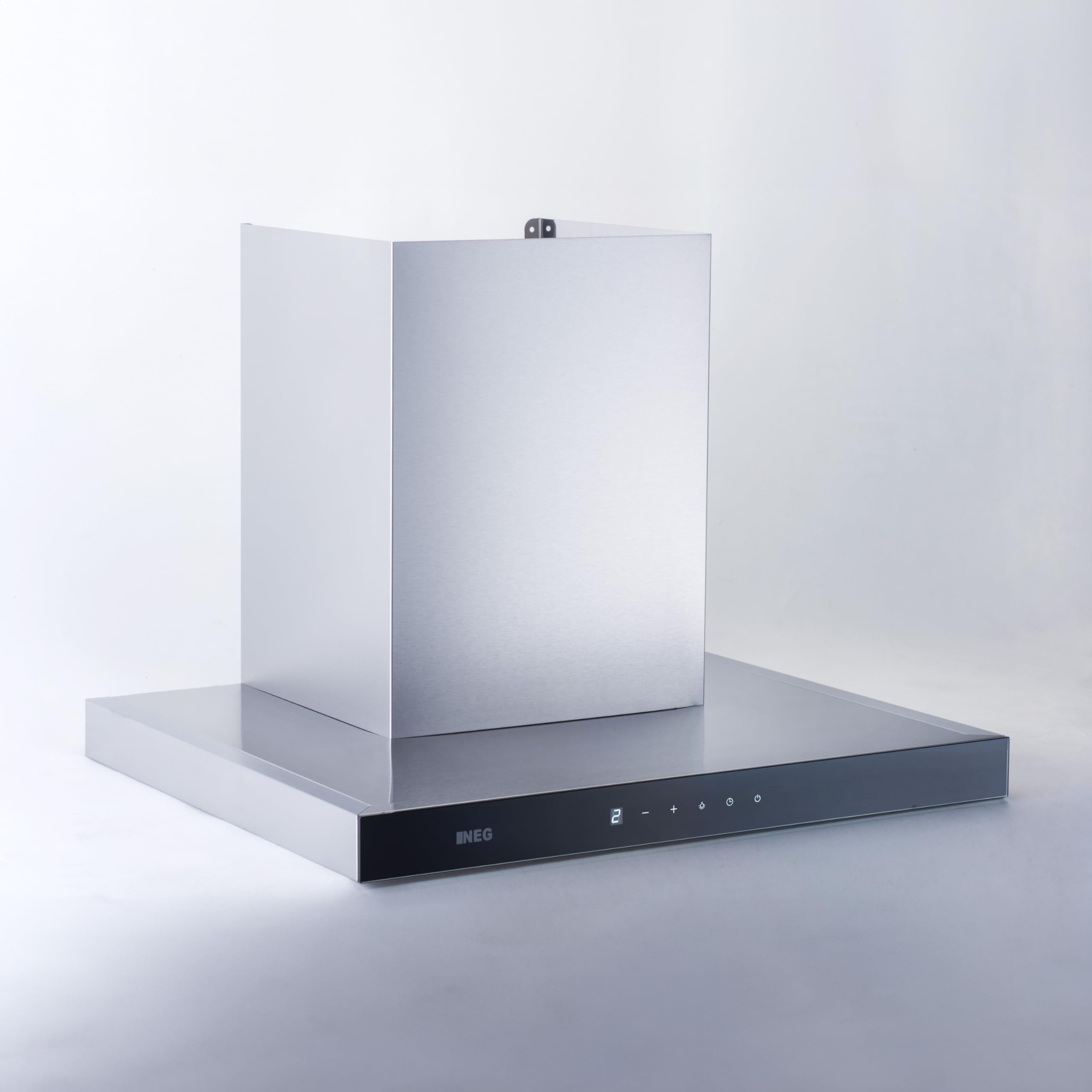 NEG Dunstabzugshaube NEG3660WH2 Wandhaube 60 cm Edelstahl | 2 Power-Stufen bis 830 m³/h, Abluft und Umluft, Sensor-Touch