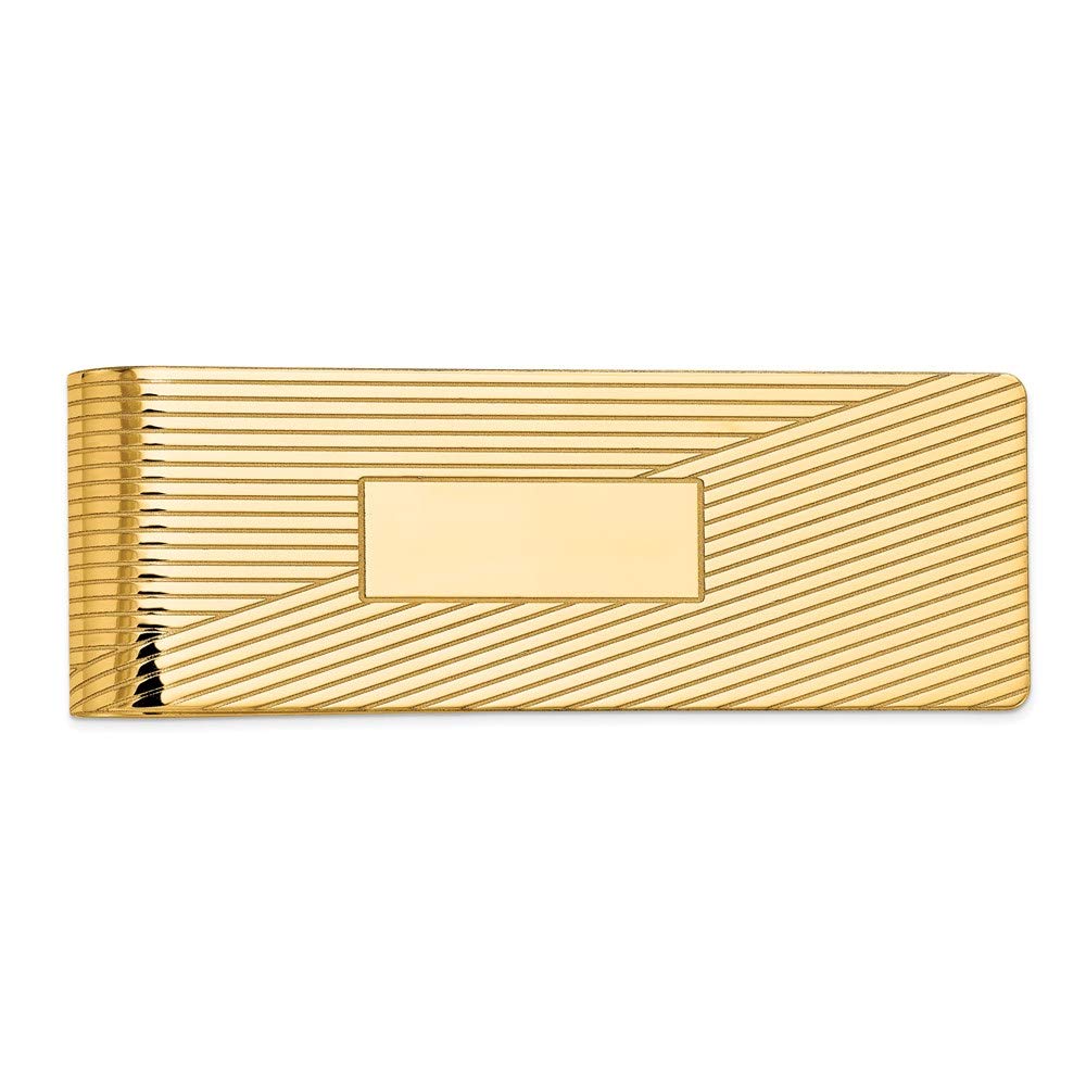 Men's 14k Yellow Gold Money Clip Fine Jewelry For Men Gifts For Him