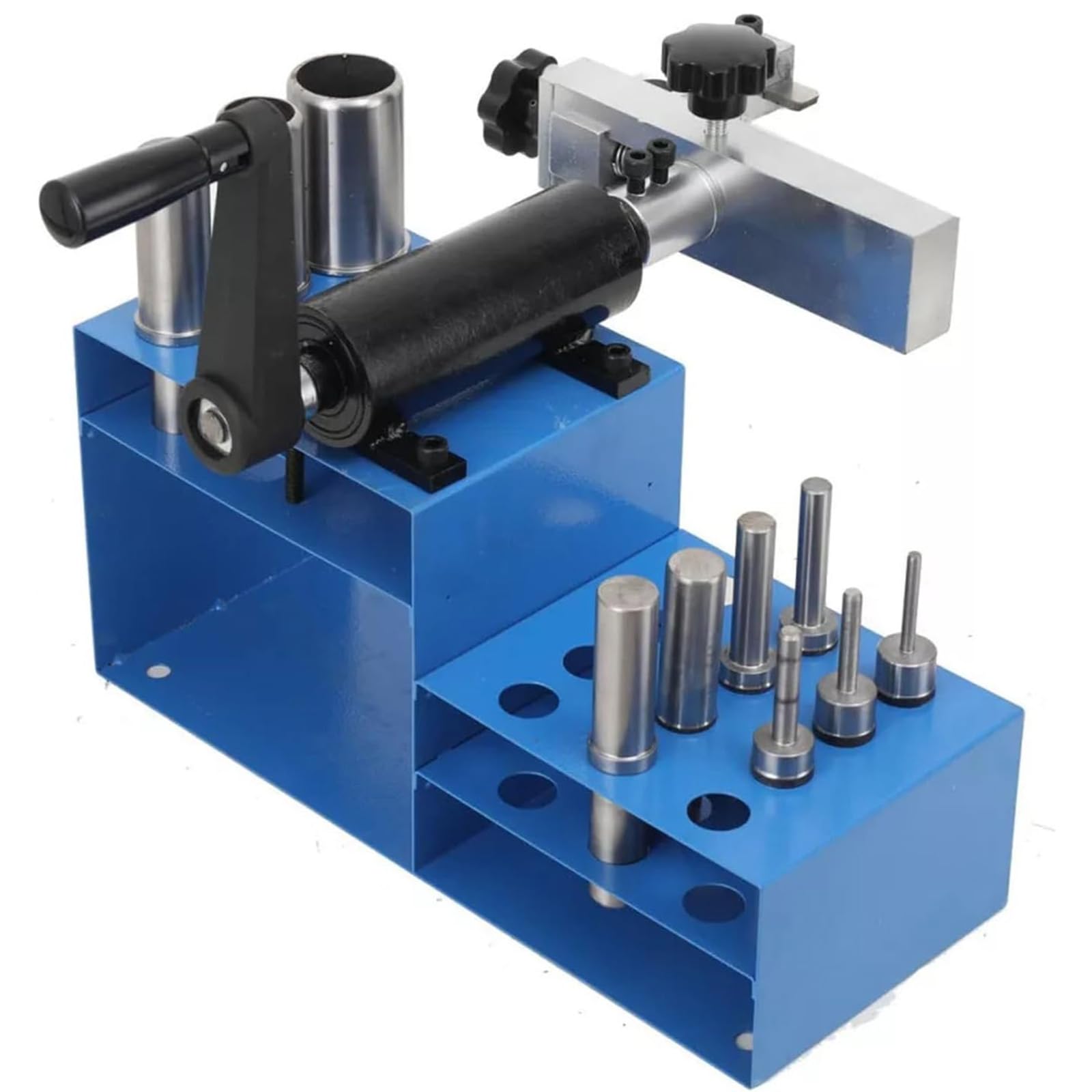Eiwitany Manual Hydraulic Hose Skiving Machine, Equipped with 10 Sets, Designed for Stripping and Peeling Rubber Hydraulic Hoses