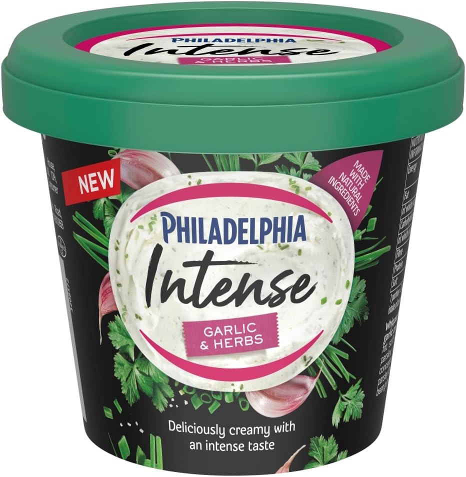 Philadelphia Intense Garlic & Herbs 140g Amazon.co.uk Grocery