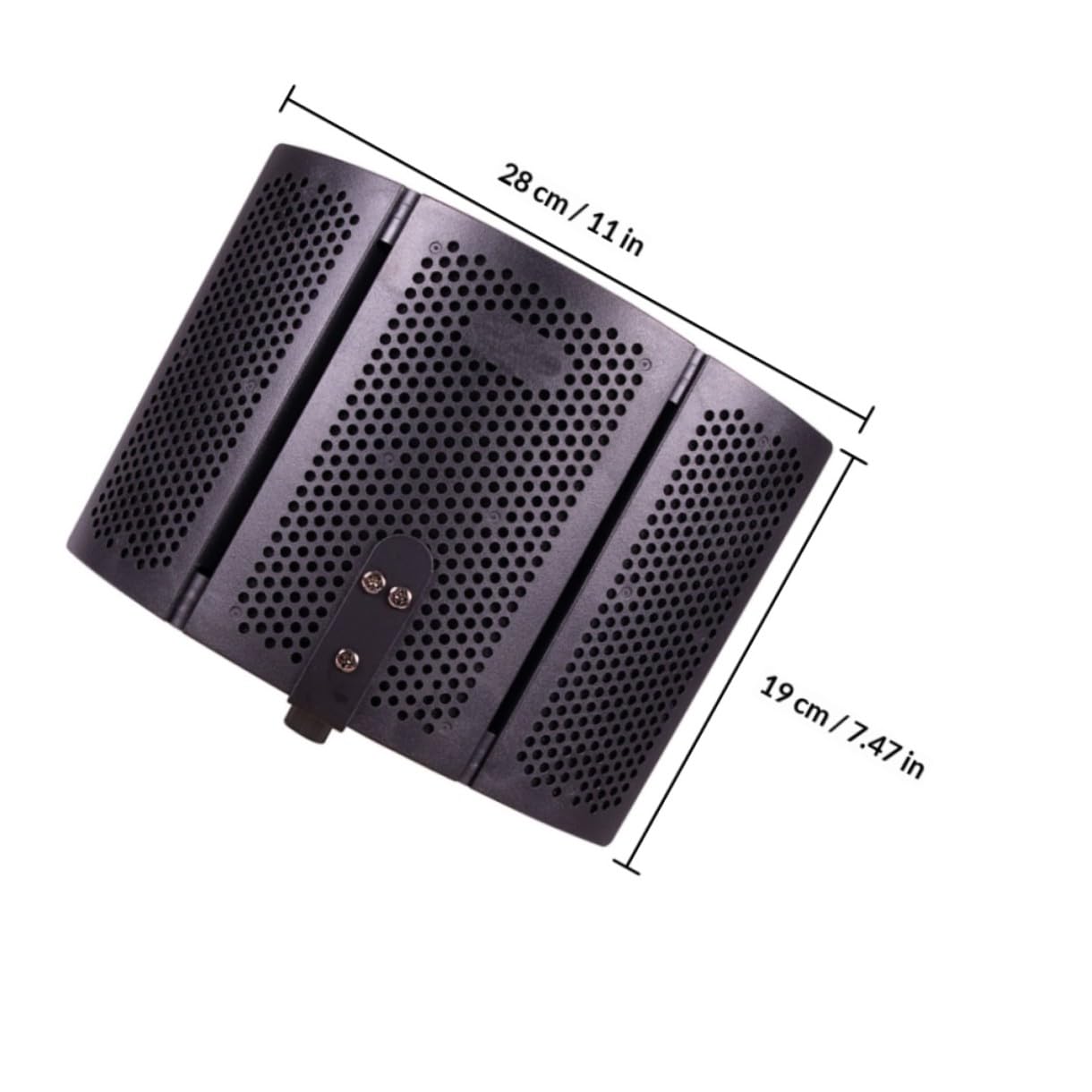 TOYANDONA Red Protector Antiviento para Micrófono Plegable, Filtro Absorbente de Sonido para Estudio de Grabación, Accesorio Acústico Compatible Micrófonos Estándar, Uso en Ktv