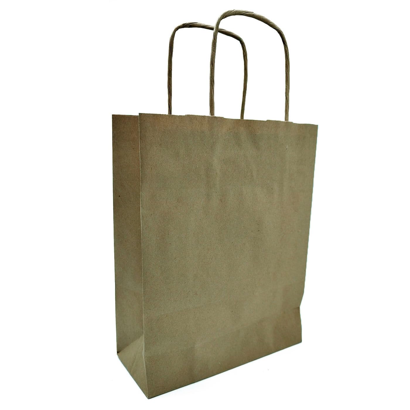 Acan Tradineur - Pack de 50 Bolsas Kraft XL - Fabricados en Papel Kraft - Ideal para Fin de año y año Nuevo - 46 x 40 x 18 cm - Color Natural