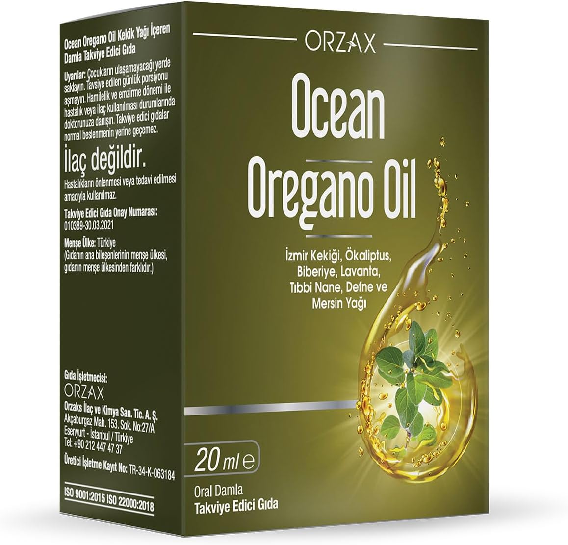 Ocean Oregano Oil Damla 20ml