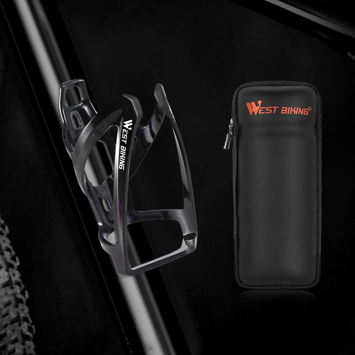 CALADNIS Road Bike Bottle Cage Bag Water Bottle Holder Repair Tool