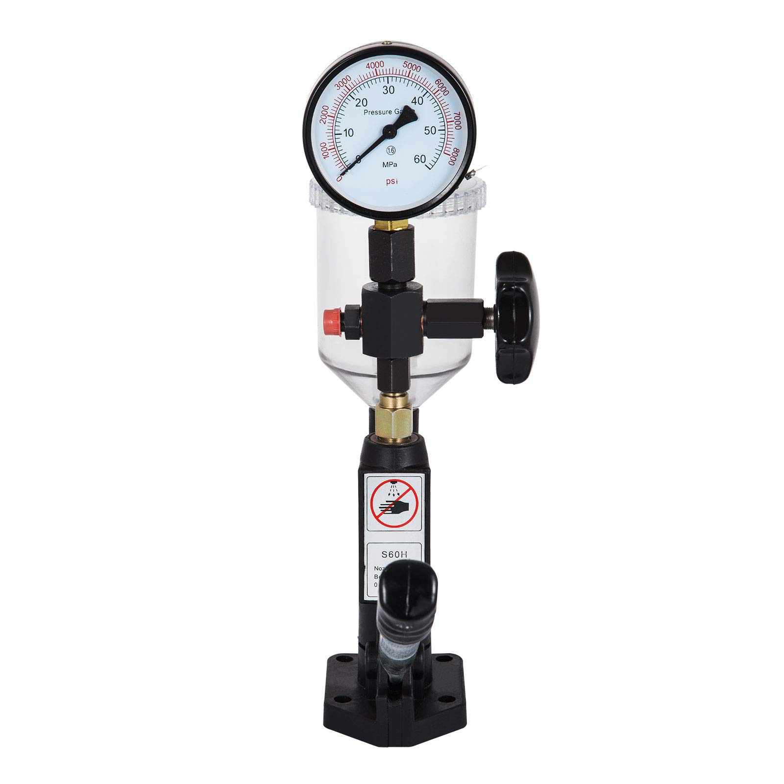 Comprobador de Inyector de Combustible 400Bar 6000PSI Diesel Inyector Boquilla Probador para Boquilla de Inyector del Diesel para Ajustar Presión