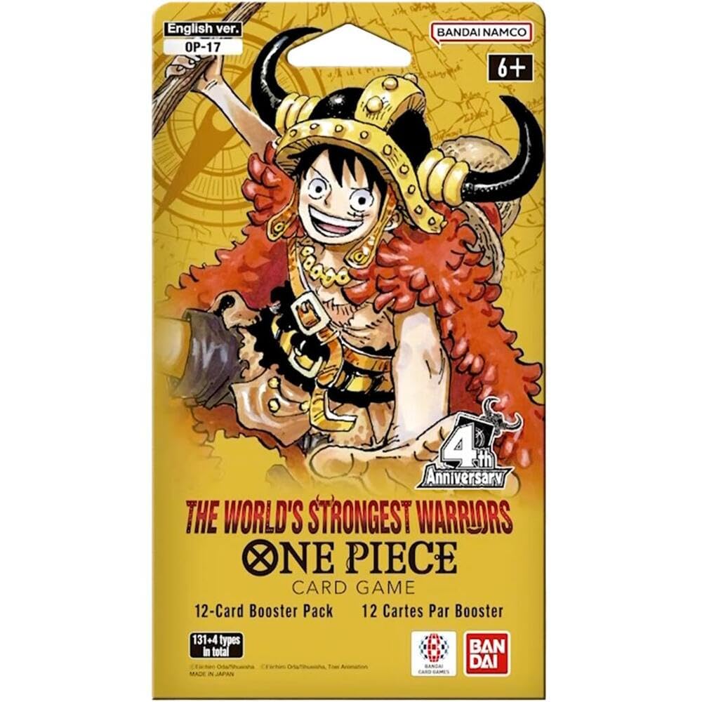 The World's Strongest Warriors - 1 Sleeved Booster Pack OP-17 One Piece (12 Cards) English