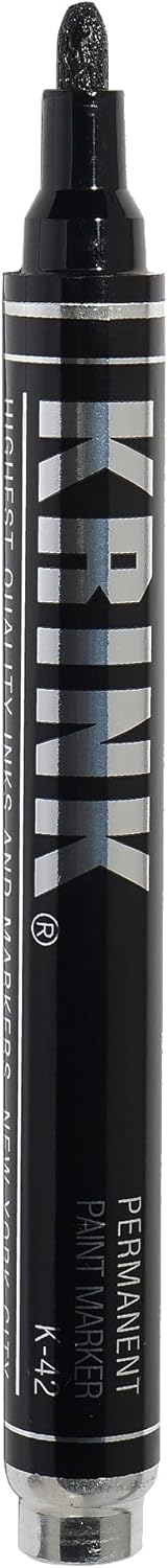 Krink K-42 Orange Paint Marker - Vibrant And Opaque Fine Art Paint Pen For Any Surface - Permanent Marker With Alcohol-Based Paint For Metal Glass Paper Painted Surfaces And More - View #2