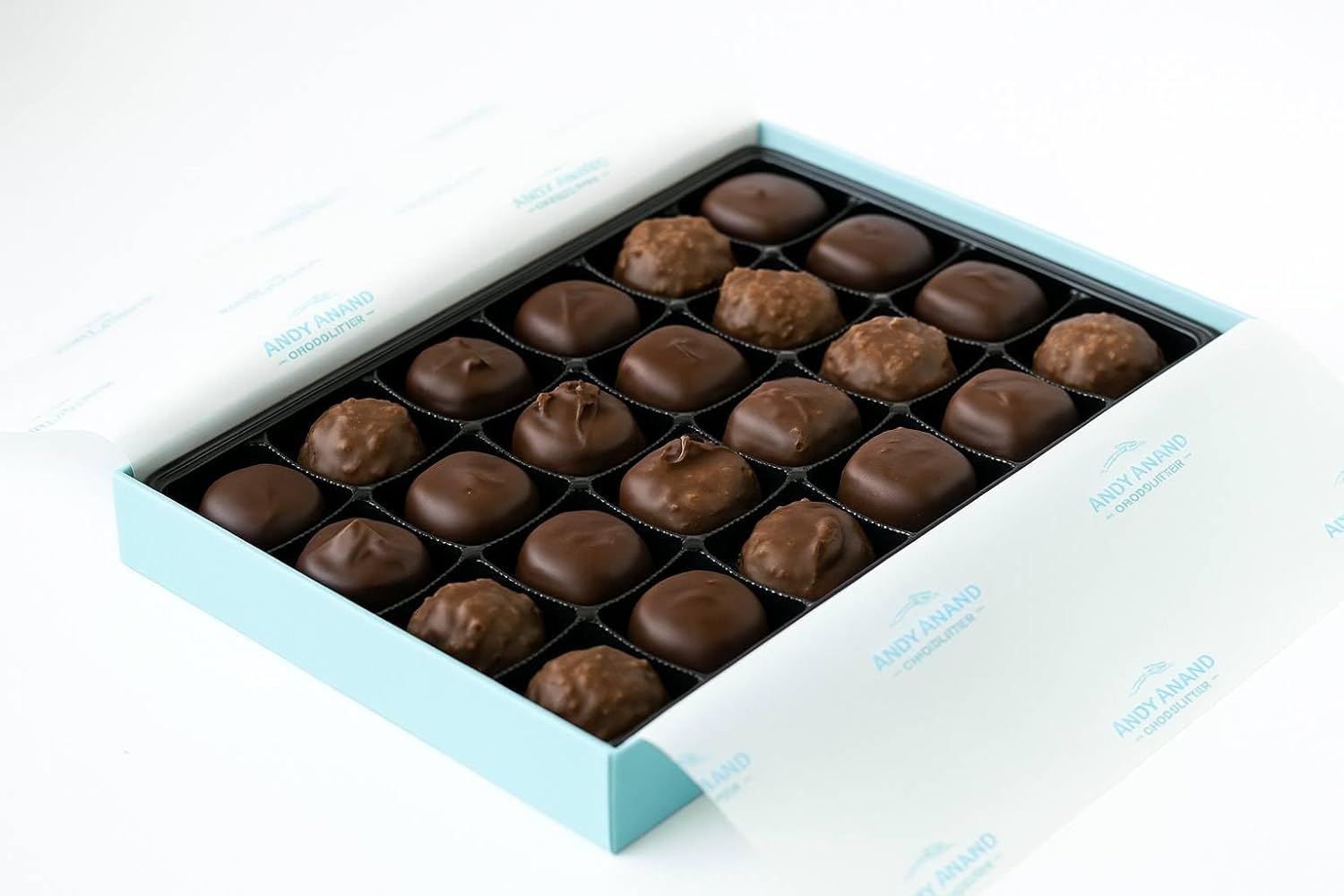 ANDY ANAND CHOCOLATIER Exquisite Sugar Free Chocolate Sampler: Unbelievably Delicious, Guilt-Free Indulgence in Assorted Gourmet Flavors, Gift Boxed (13 Oz) - Diabetic Friendly!