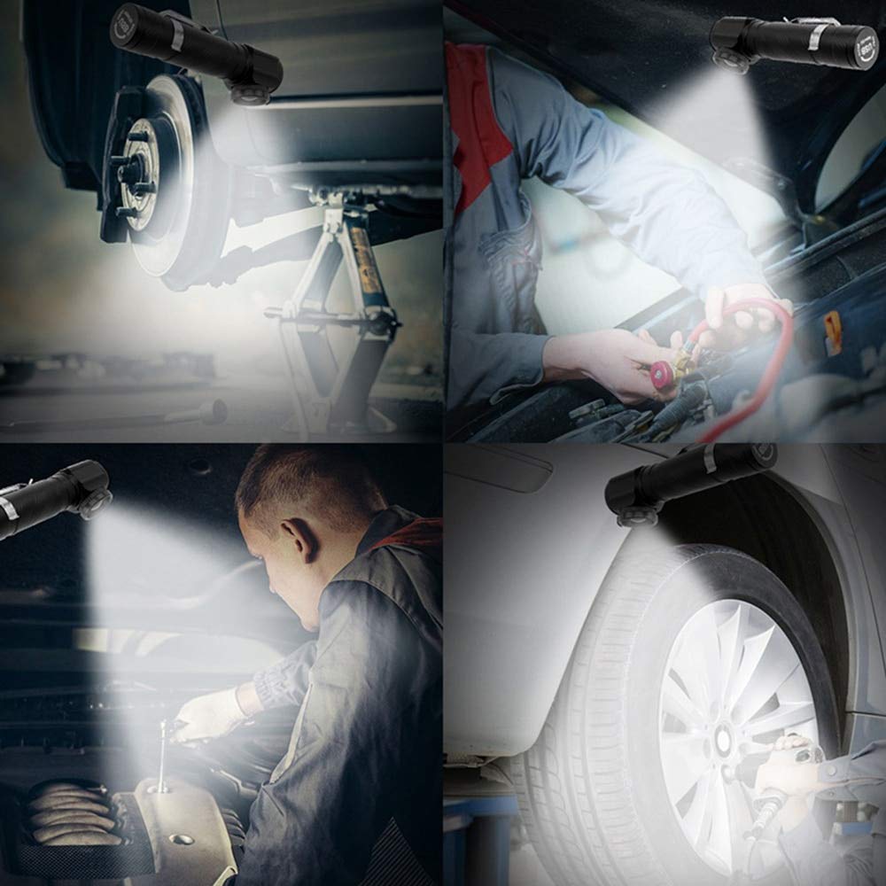Faro LED Recargable multifunción Linterna LED T6 Faro Impermeable se Puede Utilizar como Linterna y luz de Trabajo