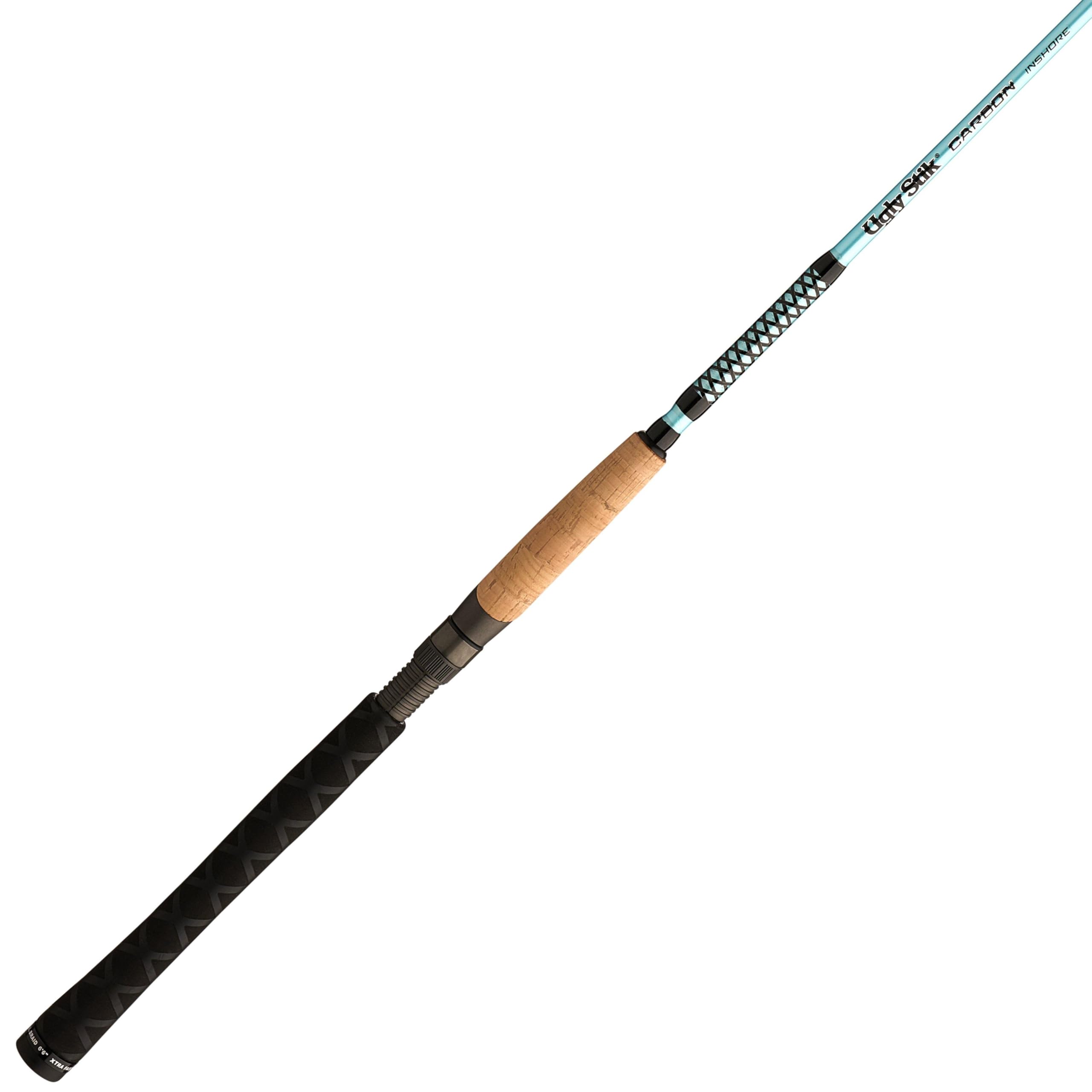 Ugly Stik Carbon Inshore Spinning Rod, Durable and Balanced Fishing Rod, 24-Ton Graphite Blank, Solid Graphite Tip for Increased Sensitivity