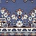 Home Dynamix Premium Sakarya Traditional Medallion Border Area Rug, Country Blue, 7'8
