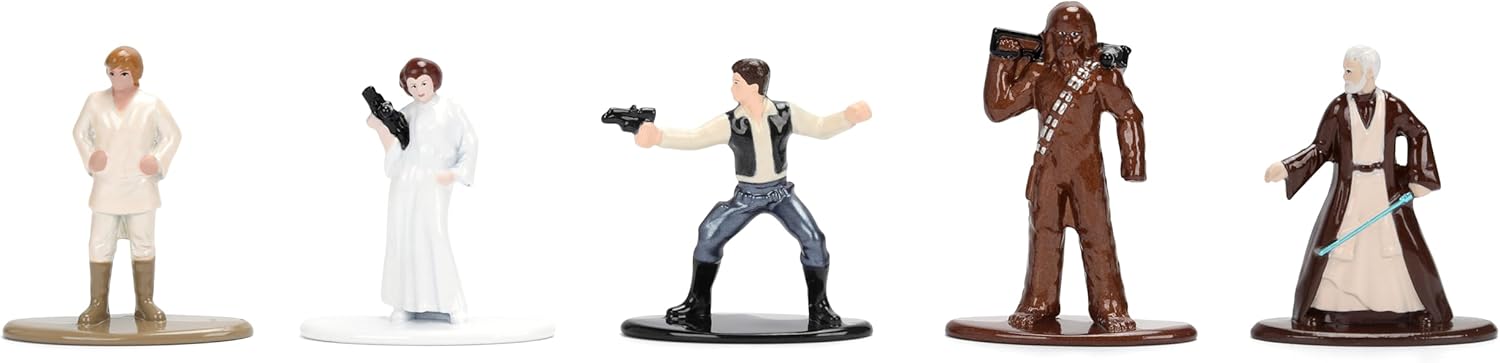 Jada Star Wars Nano Metalfigs 12-Pack – Series 1 Toys | 1.65” Die-Cast Mini Figures Featuring Luke Skywalker, Darth Vader, Princess Leia, and More