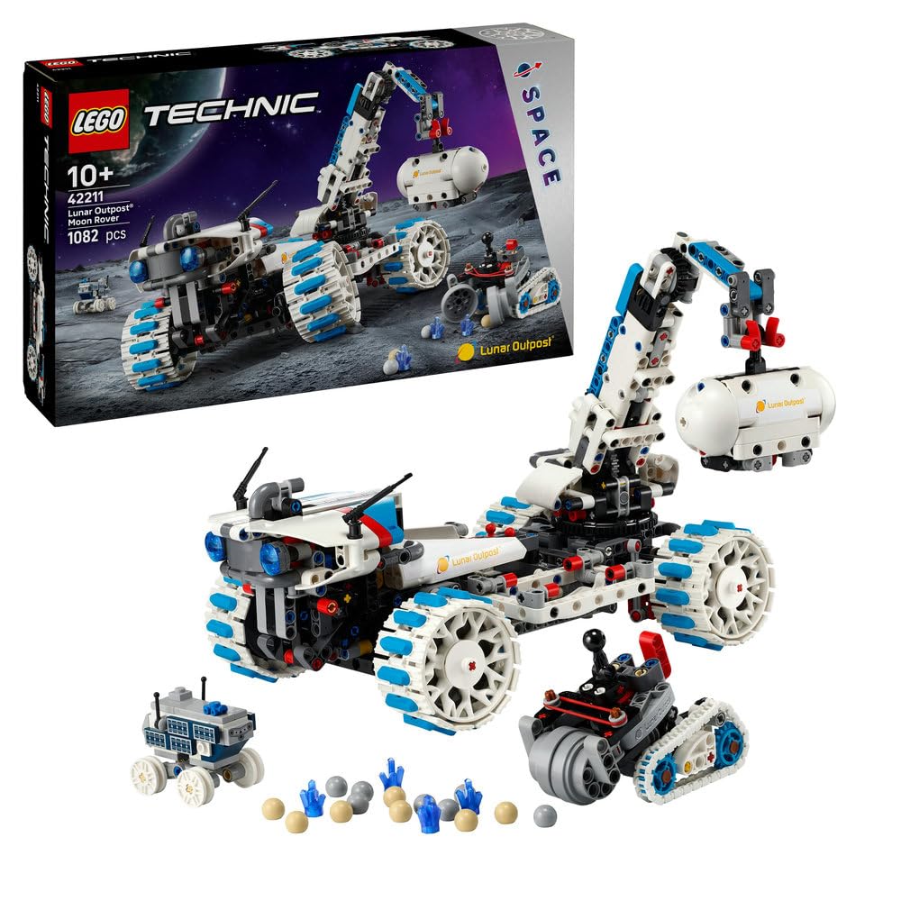 LEGO Technic Lunar Outpost Moon Rover Space Vehicle Set STEM Toy 42211 Building Blocks Toys for 10+ Gift for Boys and Girls-image-43