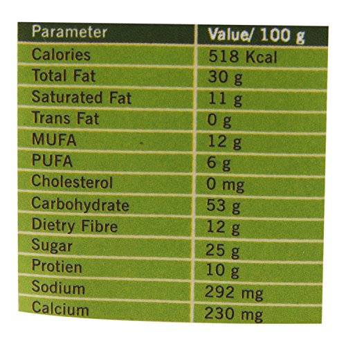 Image of Nourish Organics Almond Buckwheat Cookies | Gluten-Free, High Fibre Cookies | Made with Buckwheat, Almonds & Seeds | No Refined Sugar | 120g Pack (Pack of 2)