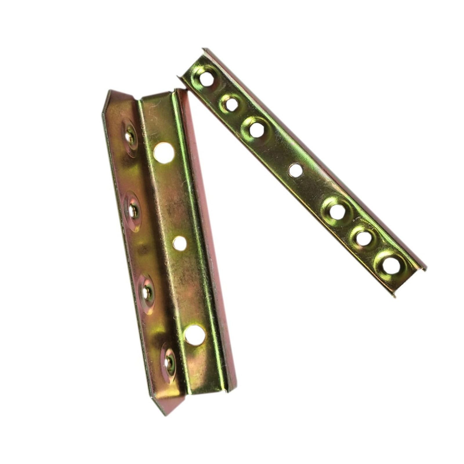 Shundeed One Color 1 Set (4 Pcs) 5 Inch Heavy Metal Bed Frame Hinges, Fastener Wood Connector, Used For Bed Fixing Corner Hardware Furniture Fittings.