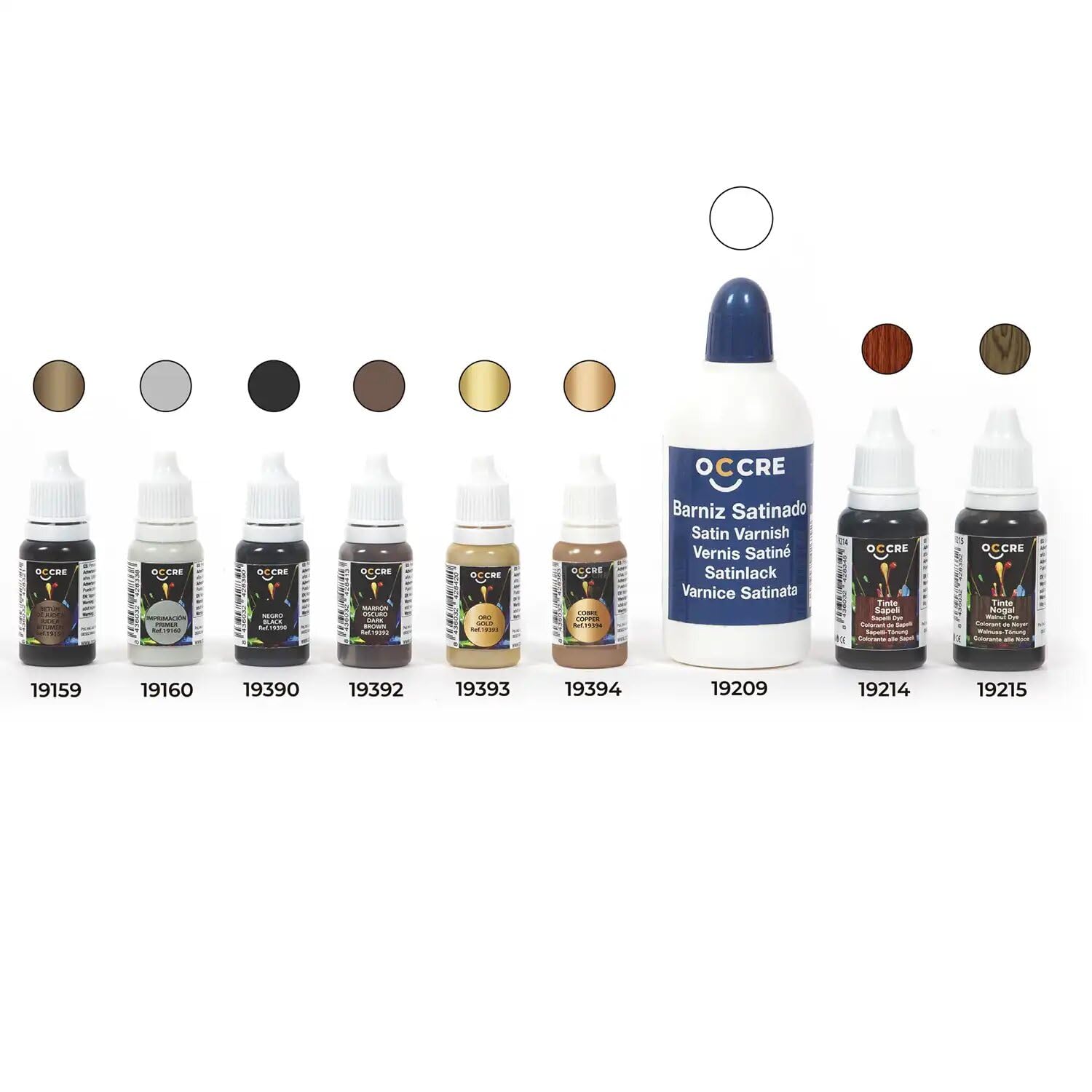 Occre Ref. 90557 - Pack of Albatros Acrylic Paints (Ref. 12500) - 8 x 20 ml + 1 x 100 ml