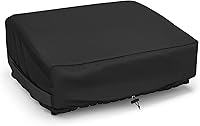 Vista 12 de Cubierta para parrilla Blackstone de 36 pulgadas y más parrillas de 4 quemadores con tapa abatible - Impermeable, ligera - Correas de cierre Negro