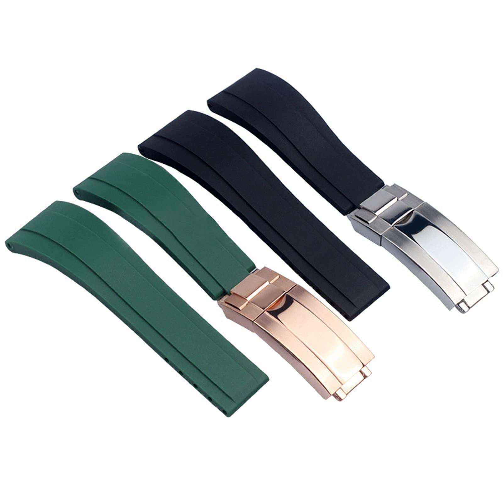 Gummi -Uhrengurt für Tudor Armband Schwarz blau grün wasserdichte Silizium Uhren Bandarmband 20mm 21mm