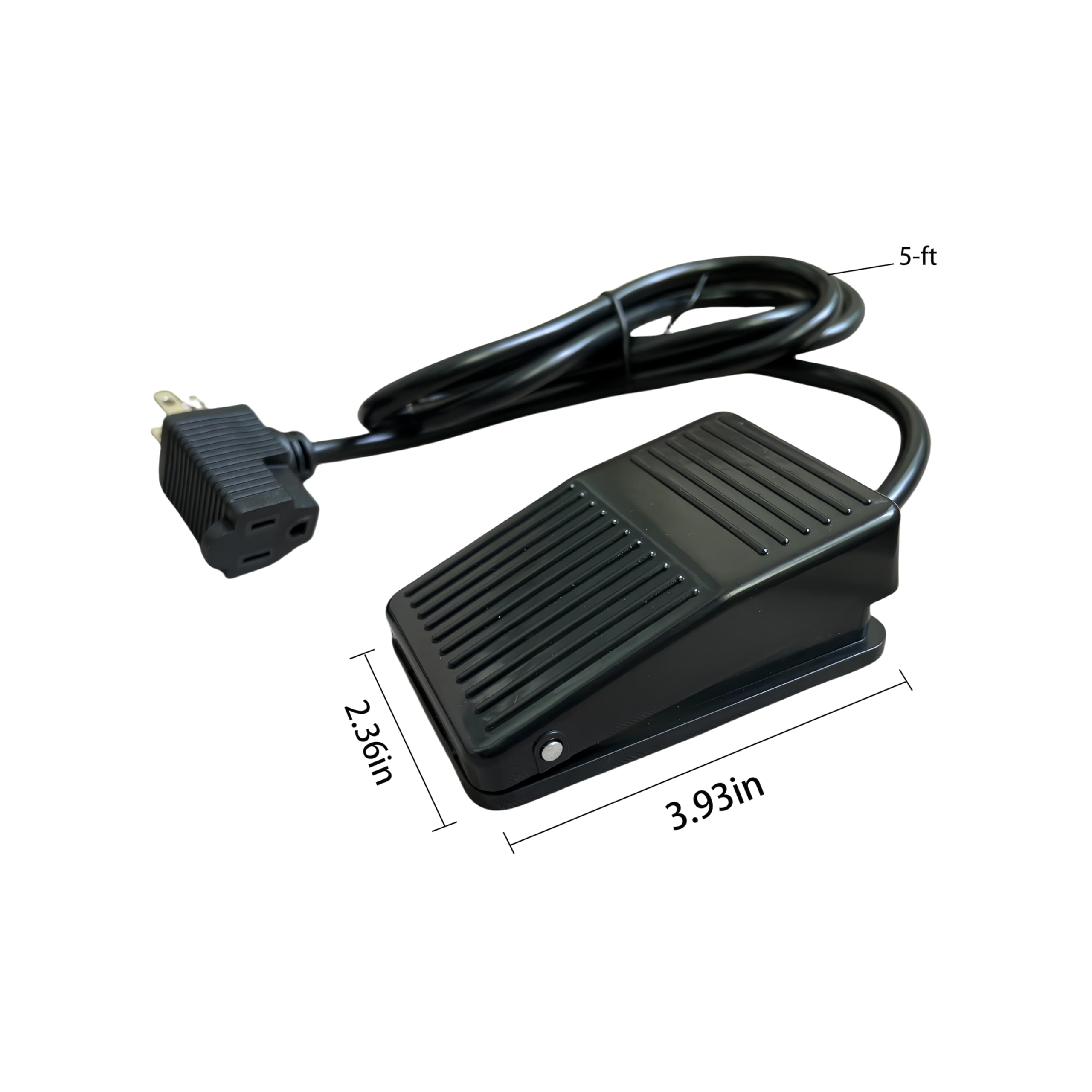 Linemaster TWIN 632-S Clipper Twin Foot Switch, Electrical, 2-Pedal, Momentary, Single Stage, No Guard, Black