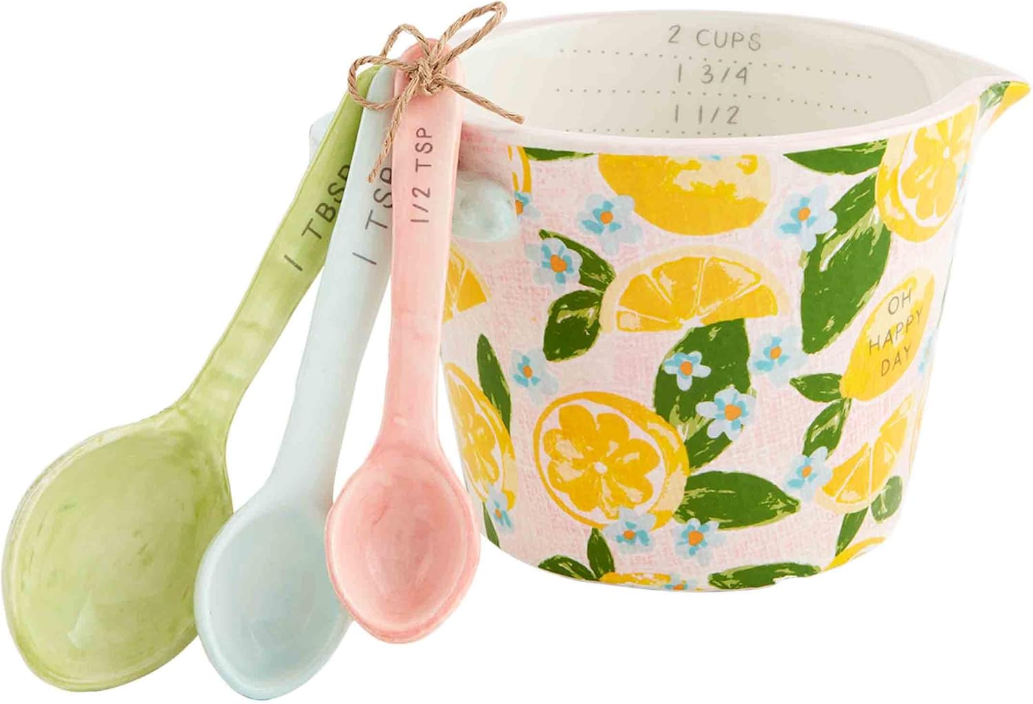 Mud Pie Lemon Measuring Cup Set