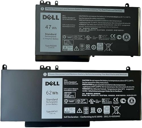 Miniatura 4 de DELL 6MT4T 7.6V 62Wh 4-Cell Batería recargable original estándar para DELL Latitude E5270 E5470 E5570, precisión serie 3510 número de pieza