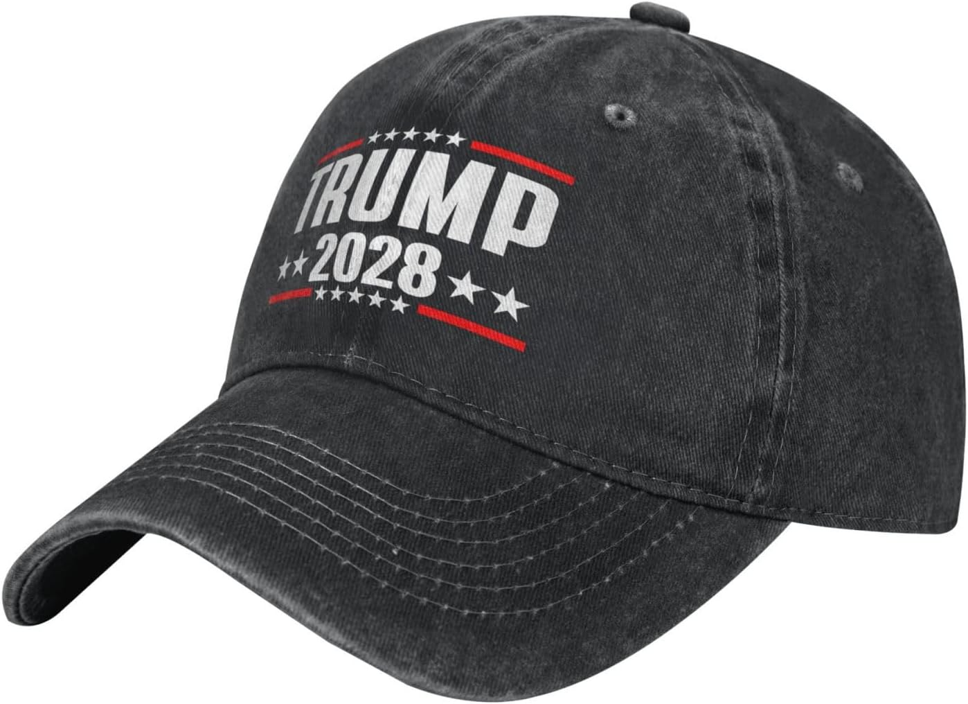 2028 President Election Low-Profile Classic Baseball Cap for Men and Women - Adjustable Dad Hat,Black