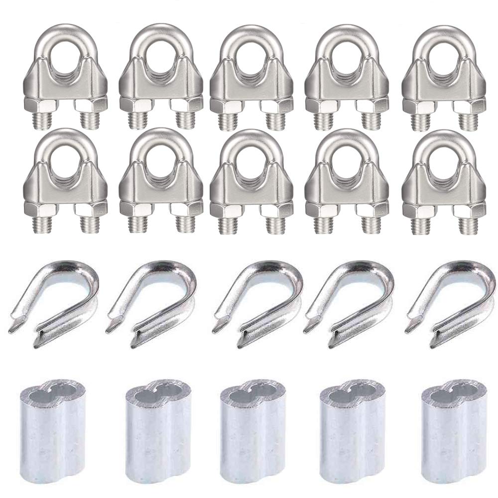 Wire Rope Cable Clip/Clamp（M2),Thimble（M2), Aluminum Crimping Loop （M2