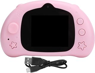 ASHATA Câmera digital para crianças, câmera de 12 MP para crianças, brinquedo, câmera de vídeo fofa, tela LCD de 2,4 polegadas câmera digital infantil para aniversário (rosa)