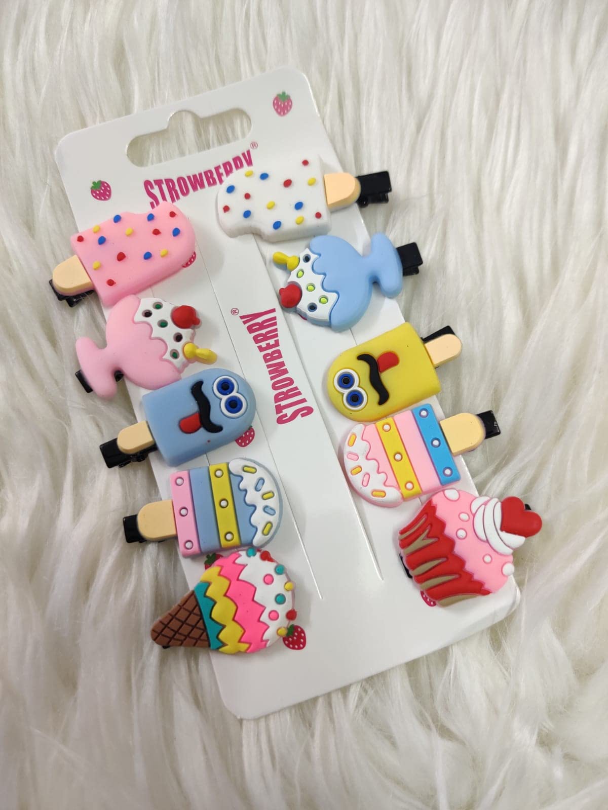 Fancy Multicolor Baby Hairclips Set For Gilrs-image-21
