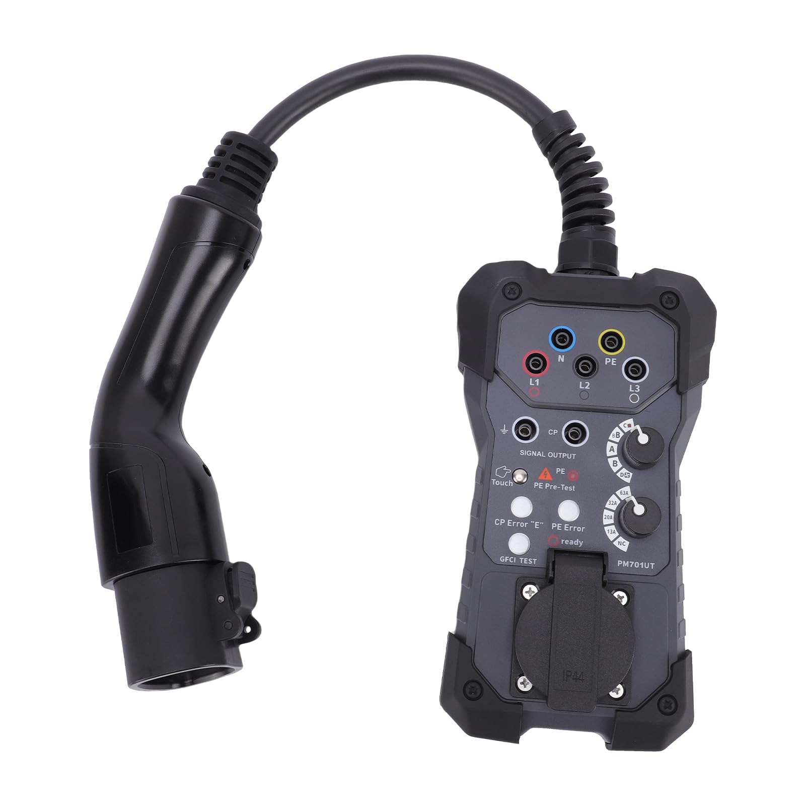 Tester ładowarki Pojazdów Elektrycznych Tester Napięcia Zgodny z Multimetrem Do Testowania EVSE Zestaw Do Testowania Elektroniki Do Multimetru i Oscyloskopu Kabel Testowy Typu 2 Do Stacji