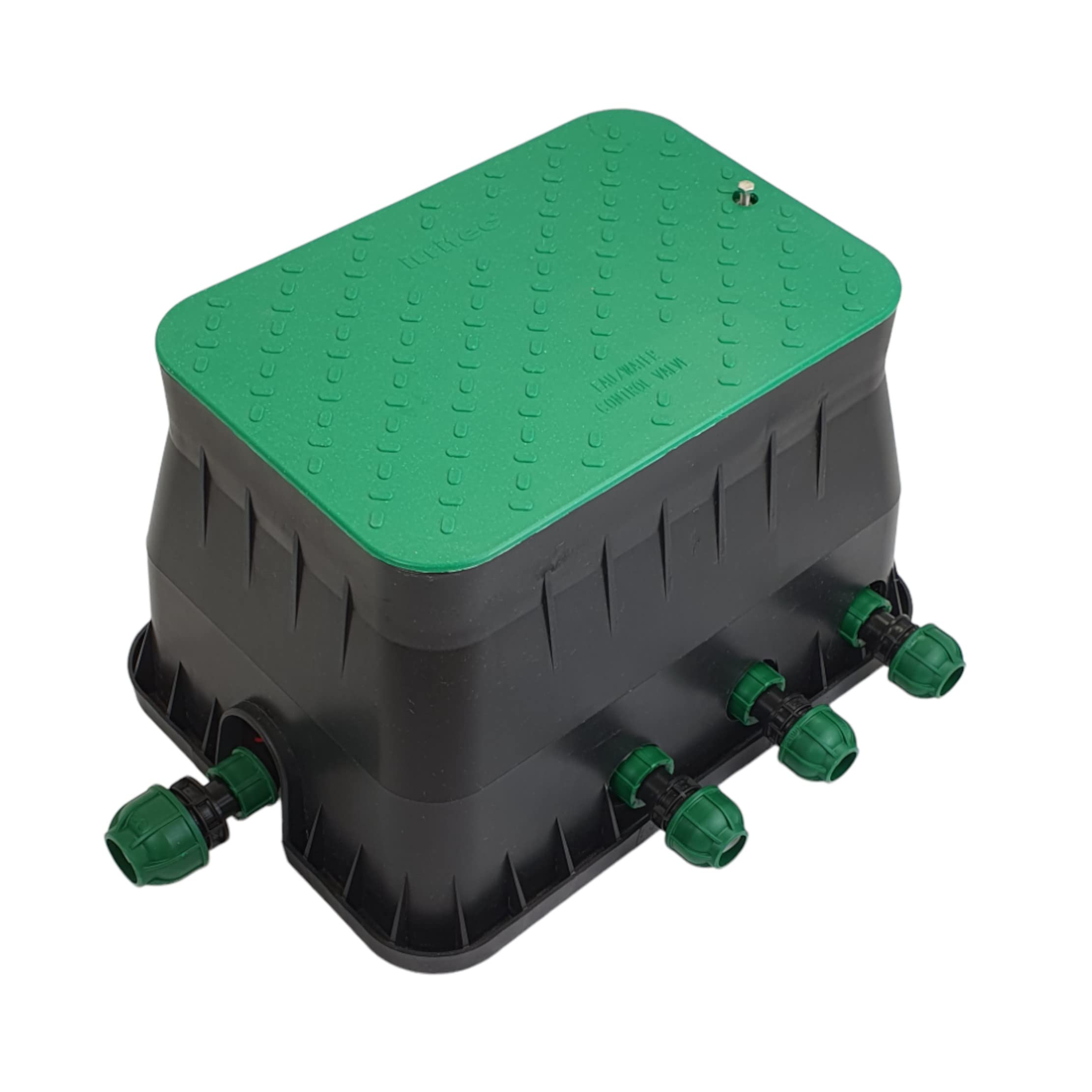 6er Ventilbox PROFI - 6 x Hunter Magnetventil PGV 24 Volt AC - 6 Ausgänge und 1 Eingang - inkl. Siebfilter - Fertig Montiert - 25mm oder 32mm Anschluss - PE Verteilung PE Rohr Bewässerung