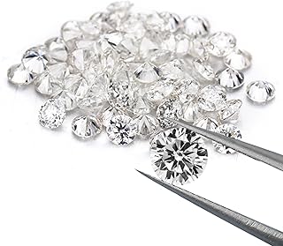 BLAROSE 1ct Per Pack Small Size 0.8-3.5mm Tiny Loose Moissanite Gemstone D Colorless VVS1 Excellent Round Cut for Diamond Jewelry Making