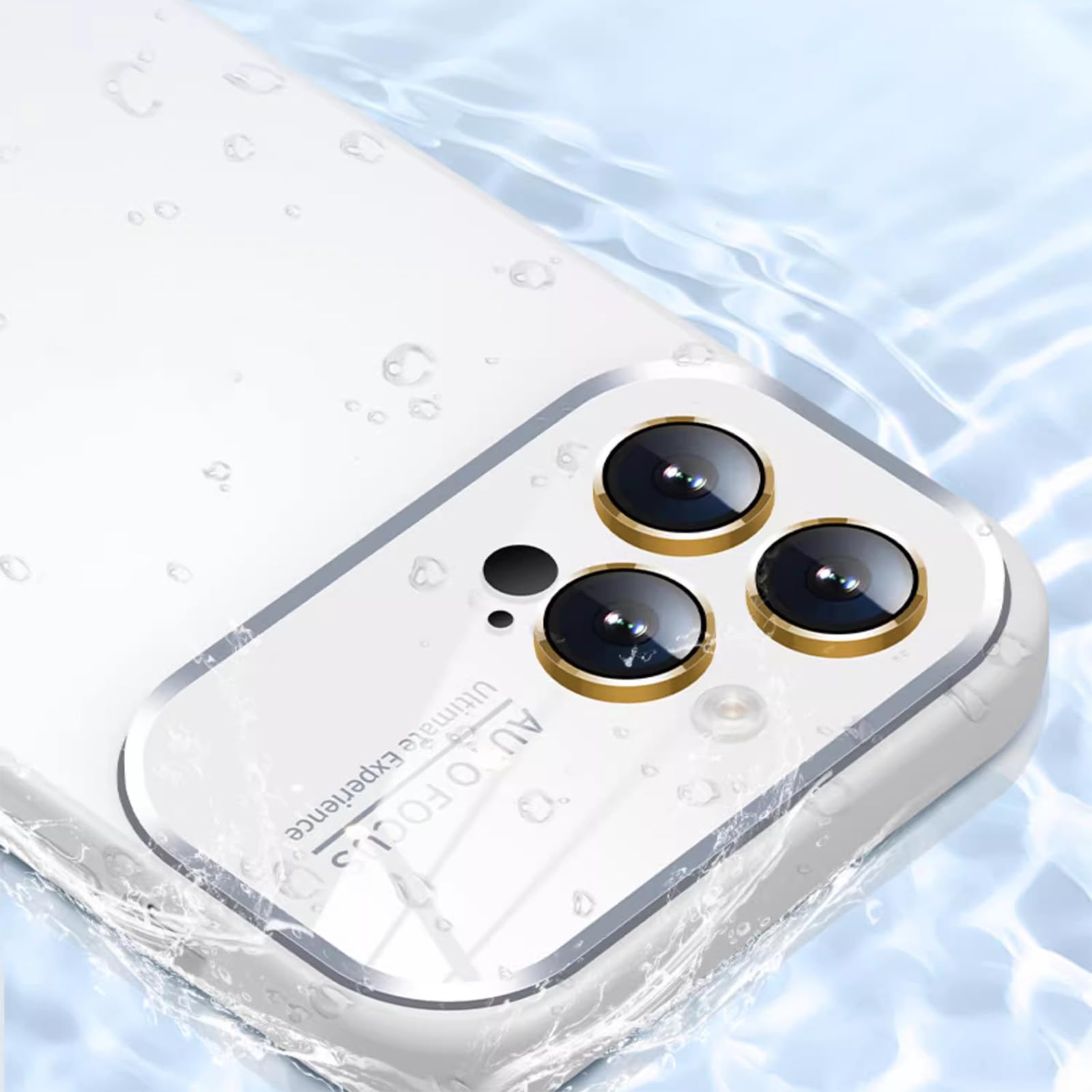 LXURY Ultra cienkie etui do iPhone'a 15 Pro Max/15 Pro/15 Plus/15, miękkie etui premium z okienkiem ochronnym aparatu, oryginalne etui z płynnego silikonu, białe, 38 cm