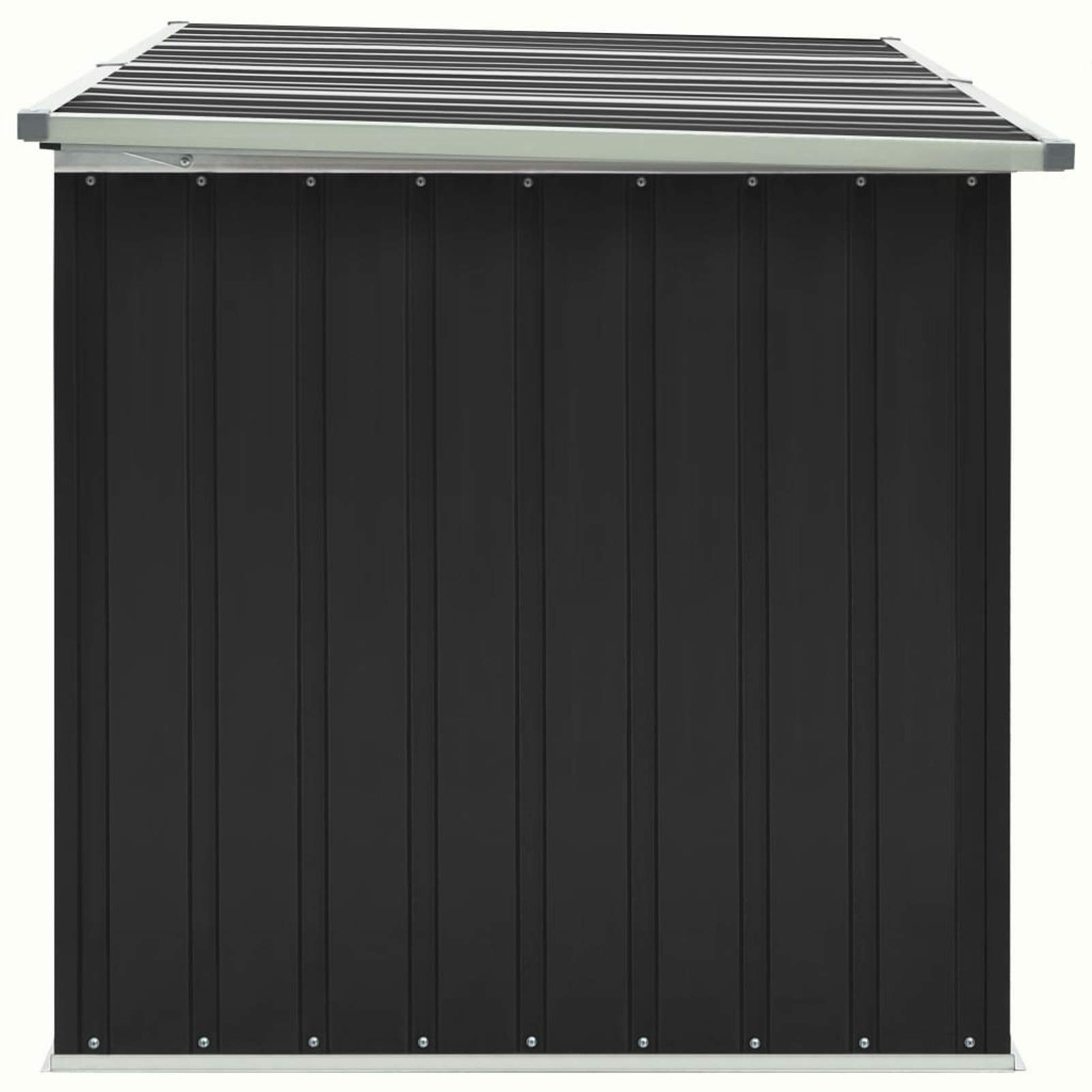 Gartenbox Metall Gartenbox wasserdicht XXL Auflagenbox Metall Aufbewahrungsbox Garten Outdoor Box Kissenbox für Garten-Anthrazit-171 x 99 x 93 cm