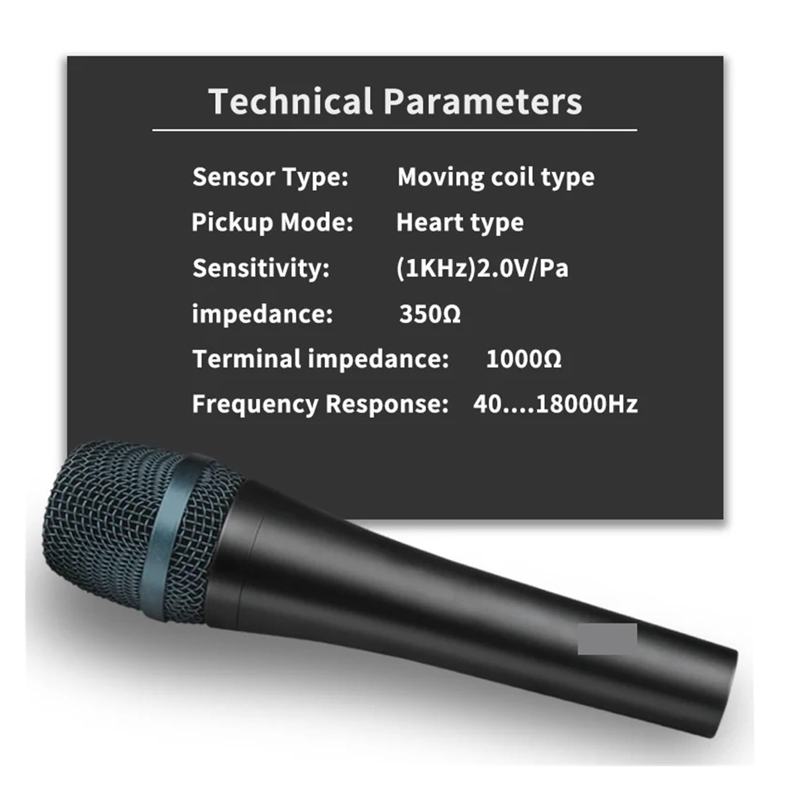 Microfono Dinamico Supercardioide Microfono Palmare Professionale Cablato For Karaoke, Canto, Registrazione BBOX, Microfono Vocale