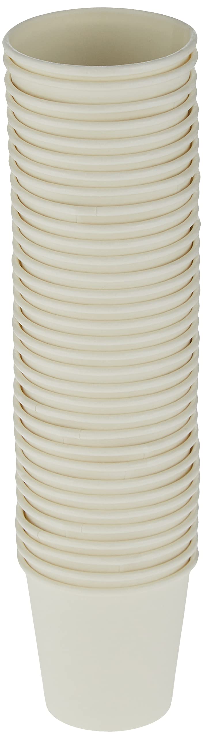 Soft n Cool Hotpack Disposable Hot & Cold Drinks, Coffee Paper Kawa Cups White 2.5 ounce, Strong & Sturdy, 50 Pieces