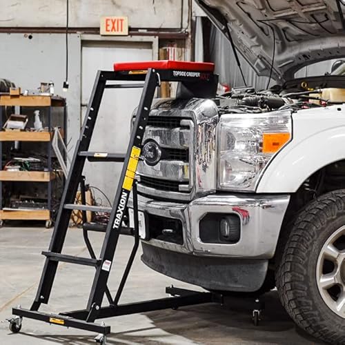 Traxion 3-200 Nxt Foldable Topside Automotive Engine Creeper, Black #TOP7