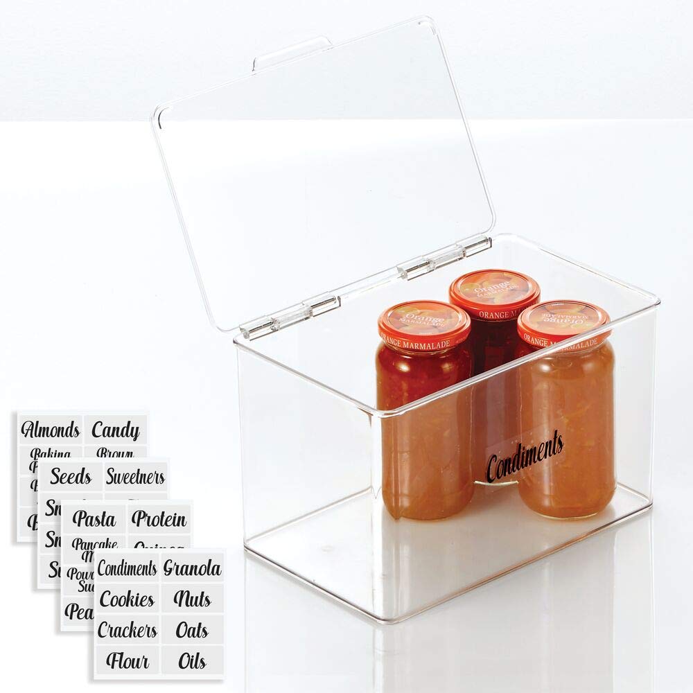 Buy mDesign Plastic Stackable Kitchen Pantry Food