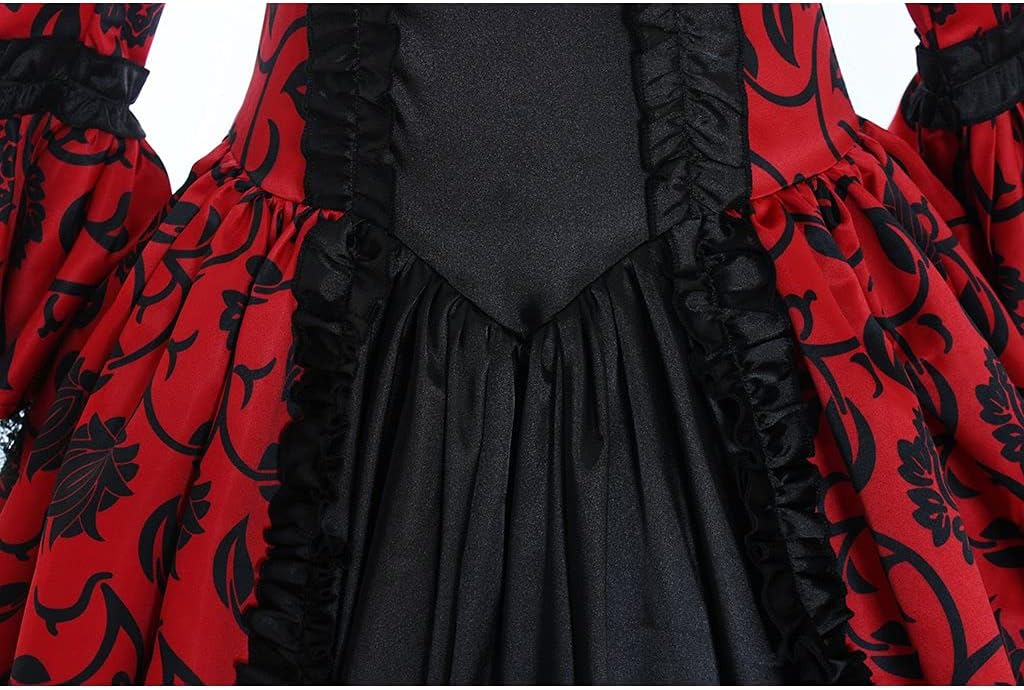 1791's lady Women's Victorian Rococo Dress Inspration Maiden Costume - Image 4