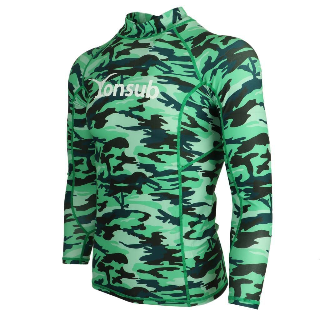 ubervia Adult Long Sleeve Surfing Swimming Beach Wetsuit Top Rash Guard Shirt XXXL-picture-33