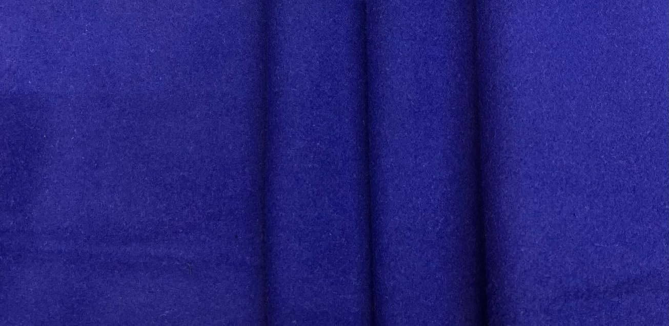 Tuva Textile 40 Yard Bolt of Real Wool Fabric Coating, Royal Blue Color (Heavy Weight & Soft Nap), Used for Winter Coats, Heavy Jackets, Capes, Shawls, Blankets, Hat and More, Style 159